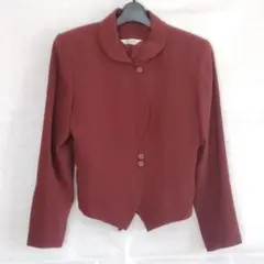 Mellow Eye ノーカラージャケット ボルドー Mサイズ 昭和 レトロ服