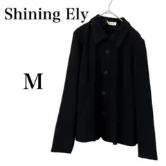 【シャイニングイーリー】 テーラードジャケット 長袖 薄手 ブラック 日本製