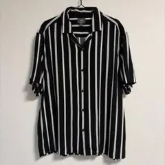 【特価】H&M ストライプ オープンカラーシャツのサムネイル