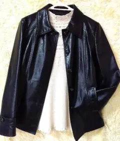 ★MICHEL KLEIN ＋豚革ジャケット　　　コート　サイズ４０