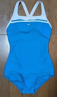 NIKE　ワンピース水着　 ブルー　サイズMのサムネイル