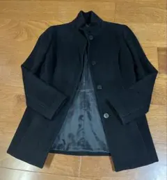 クイーンズコート　アンゴラコート ノーカラー