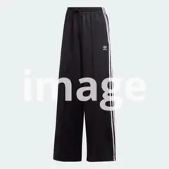 4829_3 adidas リラックス ワイドレッグ パンツ ブラック M