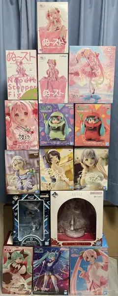 一番くじ　プライズフィギュア　15点　ホロライブ　初音ミク　桜ミク　まとめ売り