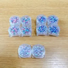 最終値下げ ‼️ パールパーツ ハンドメイド 紫 ピンク 青 3種類 まとめ売り