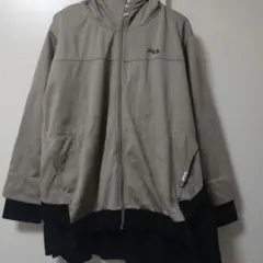 FILA フード付きベージュジャケット