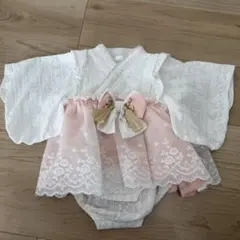 Cottoli（コトリ）　袴　ロンパース　70 女の子　お食い初め　おしゃれ