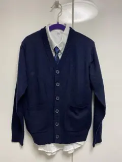 キッズスーツ　130サイズ　カーディガン　シャツ　タイセット