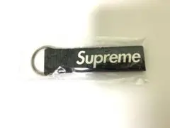 Supreme Webbing Keychain キーホルダー　ブラック