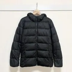 UNIQLO ユニクロ ダウンジャケット S ブラック フード付き アウター