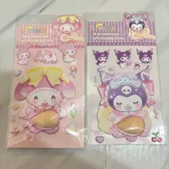 【2枚】クク•メロ　おなかシール　　大きめシール3-1