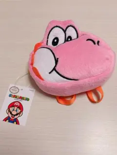 スーパーマリオ カラビナ付リュック型ミニポーチ ピンク