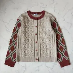 Jocomomola Artesania クラフトニットカーディガン