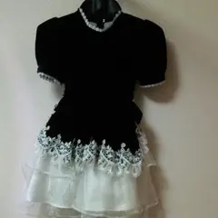 半額に値下げ ベロアとレースのドレス キャサリンコテージ 120