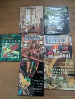 インテリアデザインとガーデニング洋書セット7冊