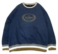 XLARGE エクストララージ フロントビッグロゴ クルーネック スウェット