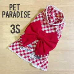 ＊ペットパラダイス＊ミニーちゃん刺繍＆リボン 浴衣＊3Sサイズ＊のサムネイル
