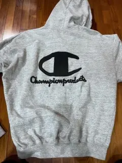 Champion グレー ジップアップパーカー