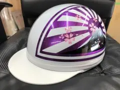 コルク半 カスタム 富士日章 三つボタン ホワイトピンクラメ 桜 文字
