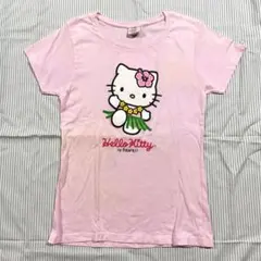 ハワイ フラダンス キティちゃん Tシャツ S ハローキティ ピンクのサムネイル