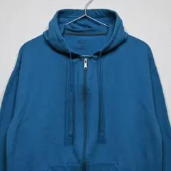 フルーツオブザルーム ジップアップパーカー ブルー［Lサイズ］