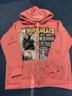 ピンク ジップパーカー