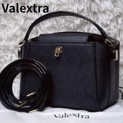 極美品✨ヴァレクストラ マイクロブレラ ショルダーバッグ シボ革 黒 2wayのサムネイル