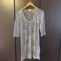 DIESEL ストライプロング丈 Tシャツワンピ