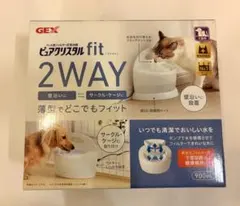 GEX ピュアクリスタル fit 2WAY 給水器 ホワイト 犬猫用のサムネイル