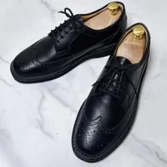 未使用級 リーガルウォーカー レザーシューズ ビブラムソール ウィングチップ 黒