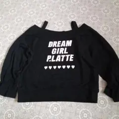 P.LATTE オフショルダー トレーナー M