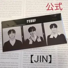 BTS Proof Weverse Shop購入特典３カットフォト【JIN】公式