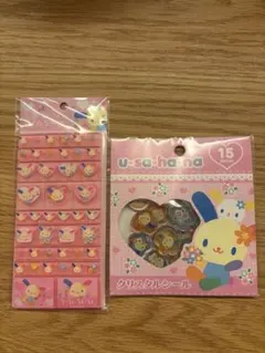 ウサハナ タイルシール/おはじきシール