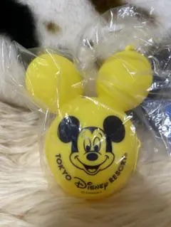 ディズニーリゾート　バルーン　バッグチャームケース付き　イエロー