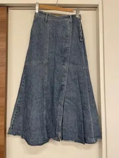 something×フリークスストア デニムロングスカート Sサイズ