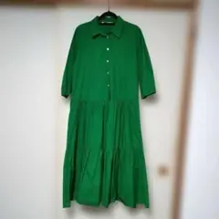 ZARAコットンティアードワンピース