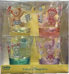 Duffy and Friends ガラスコップ 4個セット