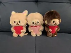 モンチッチ　ハートマスコット　３体セット　ぬいぐるみ