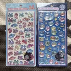 （正規品）水族館　海の生き物　ボンボンドロップシール　2点