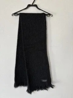 カカ様販売　john branigan マフラー 黒 フリンジ付き