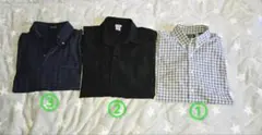半袖チェックシャツ L/G　セット