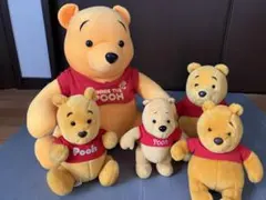 くまのプーさん ぬいぐるみ 5体セット
