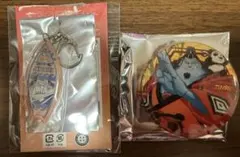 ONE PIECE ジンベエ　キーホルダ、缶バッジ