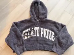 【美品】gelato pique フード付きグレークロップドルームウェア