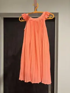 GAP ノースリーブ プリーツワンピース オレンジのサムネイル