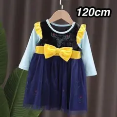 アナ 長袖ワンピース♪コスチューム 120cm コスプレ 衣装 アナと雪の女王