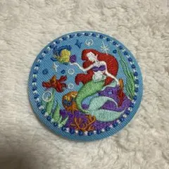 ディズニー刺繍缶バッチ2アリエル