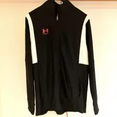 【値下げ】UNDER ARMOUR ジャージ ブラック ホワイト Lサイズのサムネイル
