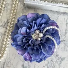 コサージュ ✴︎ 紫 グラデーション ダリア 卒業式 入学式 セレモニー