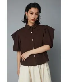 HeRIN.CYE パワーショルダーポロシャツ　極美品
